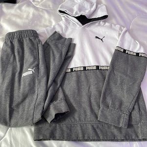 Puma boys hoodie and sweatpants set